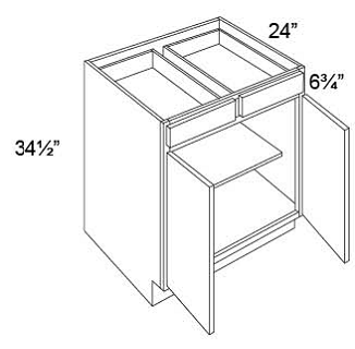 DOUBLE DOOR & DRAWER BASES - Shaker Pearl