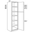 TALL PANTRY - SINGLE DOOR Shaker Pearl