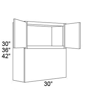 MICROWAVE WALL CABINET - Shaker Pearl