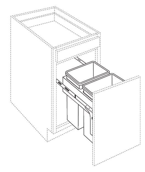 TRASH CANS (CABINET NOT INCLUDED) - Fusion Dove