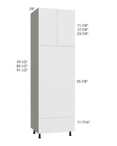 OVEN CABINET DOUBLE WITH 1 DRAWER - Carbone Matte