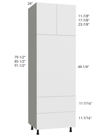 OVEN CABINET COMBO WITH 2 DRAWERS - Grigio Gloss