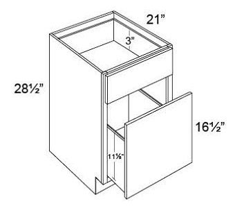 FILE DRAWER BASE - Shaker Gray