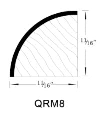 QUARTER ROUND MOLDING - Charcoal Black