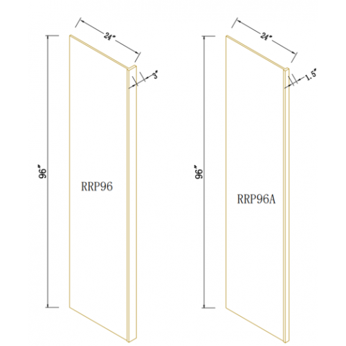 REFRIGERATOR END PANEL - Newtown Oak