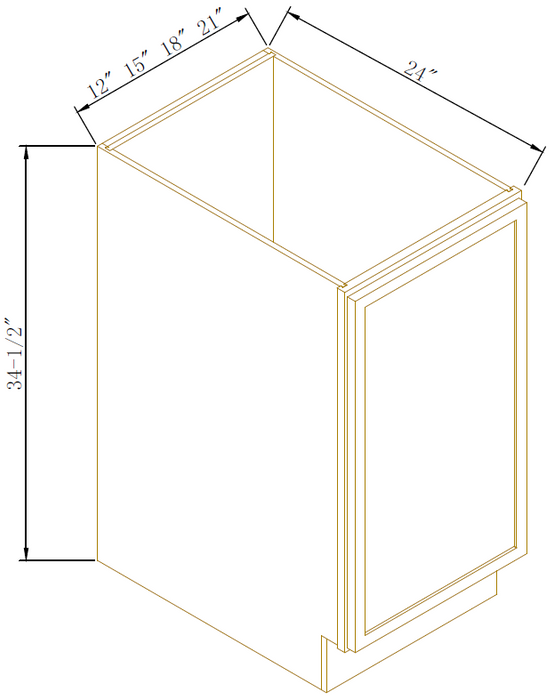 FULL HEIGHT DOOR BASES - Newtown Black