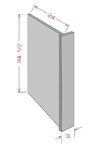 DISHWASHER END PANEL - Pebble Gray