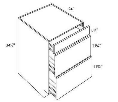 3 DRAWER BASES - Luna Dove