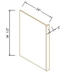 DISHWASHER RETURN PANEL - Newtown Black