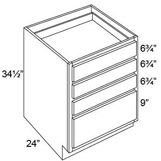 4 DRAWER BASES - Luna Indigo