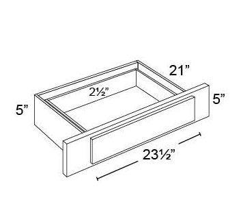 KNEE DRAWER - Shaker Gray