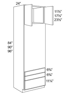 OVEN CABINET SINGLE WITH 3 DRAWERS - Fusion Kona