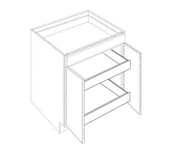 FABUWOOD ROLL OUT TRAY Fabuwood Imperio Nickel