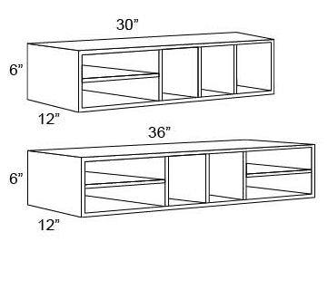 WALL ORGANIZER Fabuwood Luna Timber