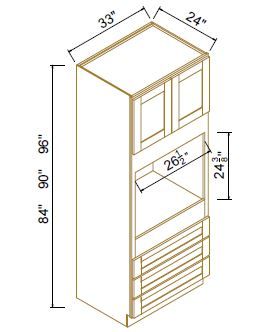 OVEN CABINET - R Charcoal Black