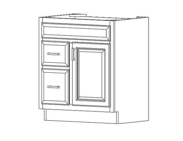 VANITY COMBO CABINETS - Franklin Grey