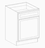 VANITY DRAWER BASE - Charcoal Black