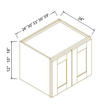 REFRIGERATOR WALL CABINETS - 24" DEEP - Escada White