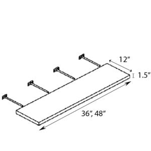 WALL SHELF UNIT - Arlington Oatmeal