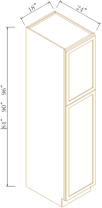 TALL PANTRY - SINGLE DOOR - Newtown Oak