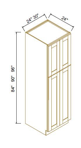 TALL PANTRY - DOUBLE DOOR - Escada Vintage